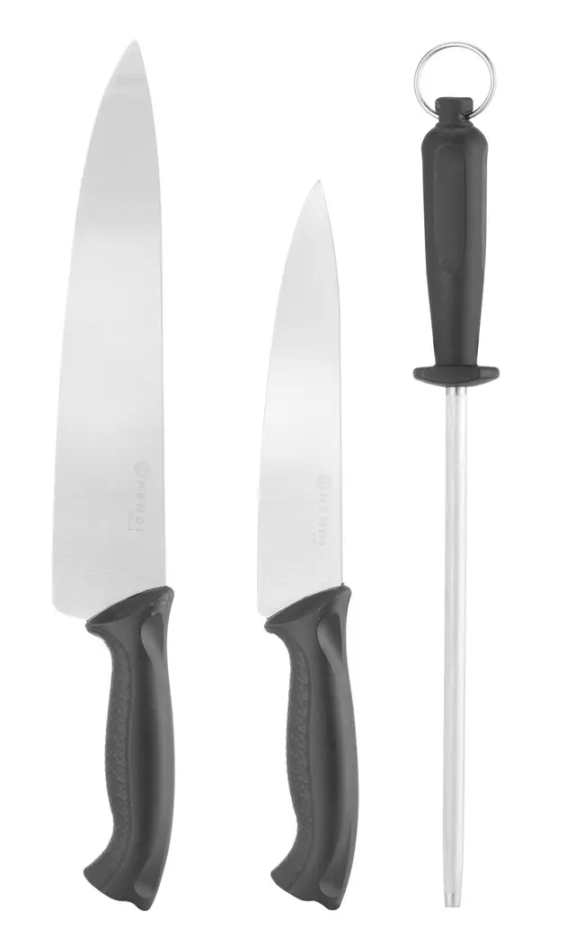 Súprava nožov, 3-dielna, HENDI, Čierna, (L)380mm – Obrázok 2