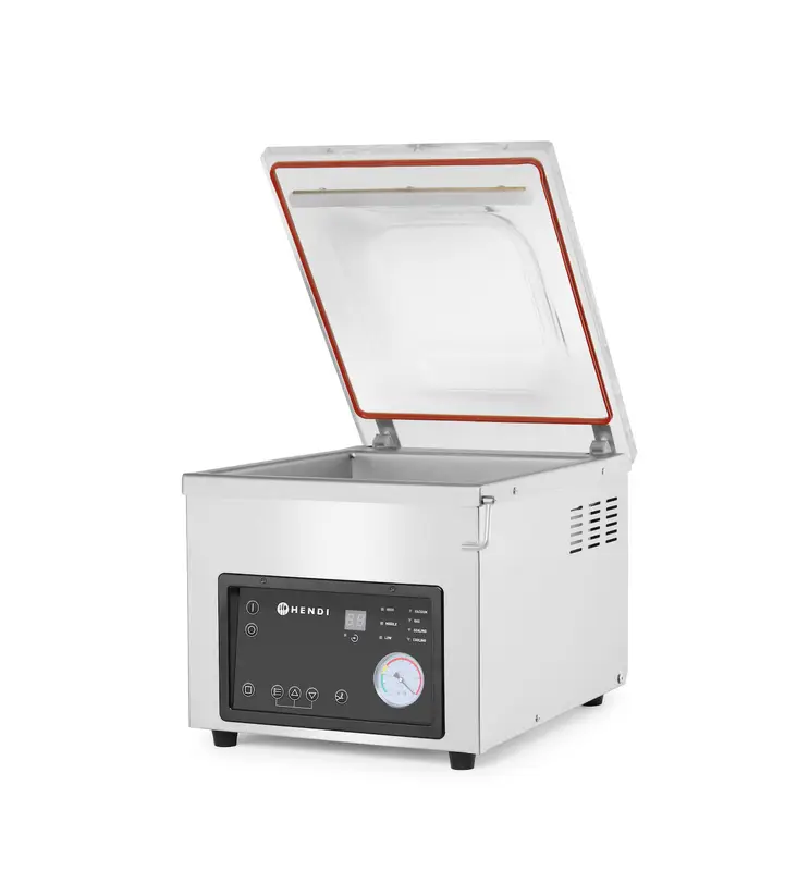 Komorová vákuová balička, HENDI, Profi Line, Zváracia lišta 260 mm, 230V/370W, 330x480x(H)360mm