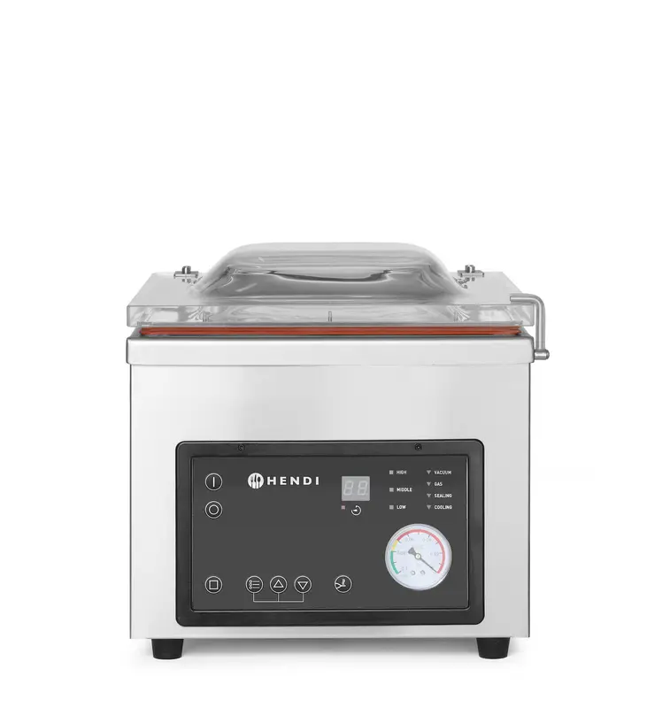 Komorová vákuová balička, HENDI, Profi Line, Zváracia lišta 260 mm, 230V/370W, 330x480x(H)360mm – Obrázok 3