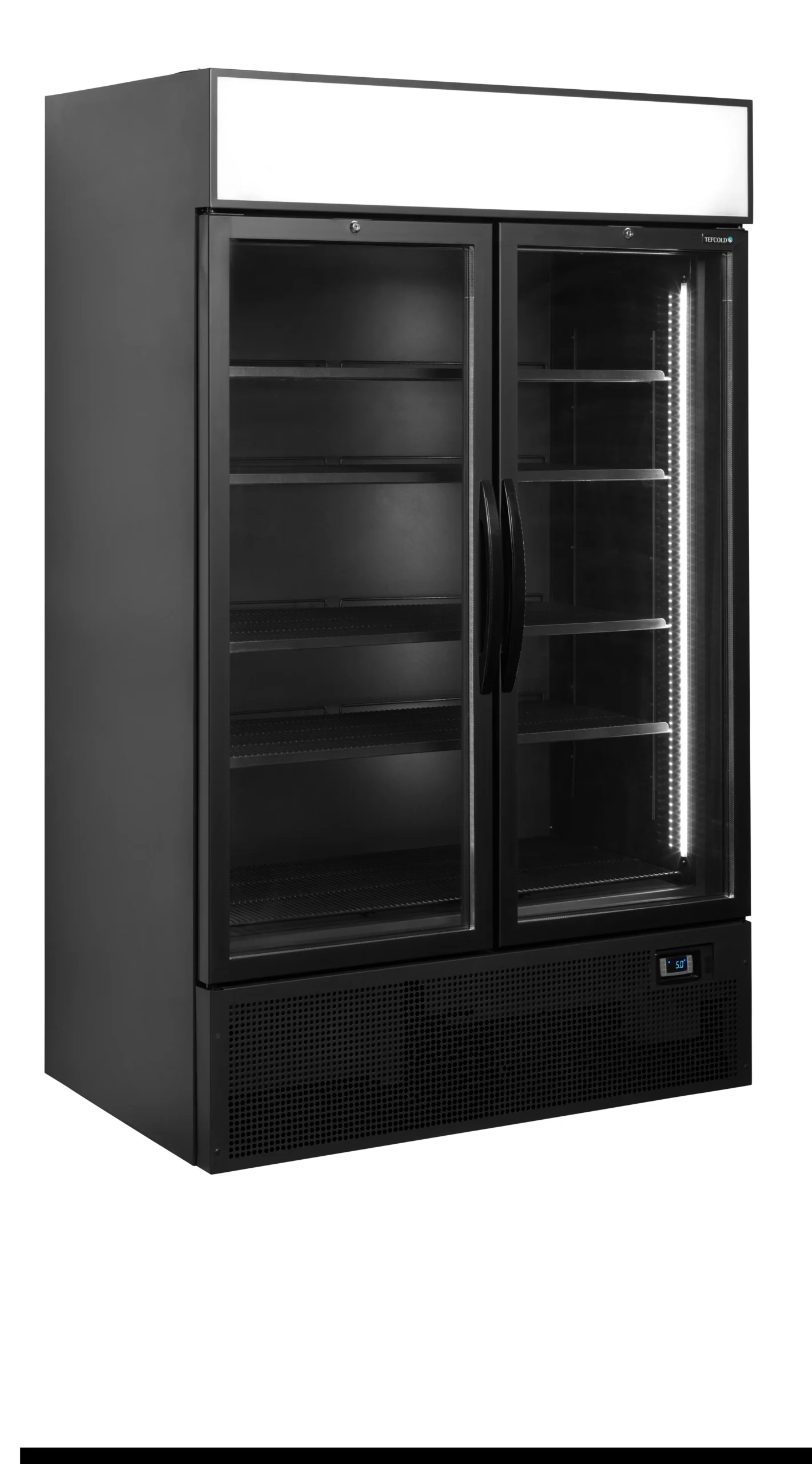 Chladiaca skriňa – 645 L – 2 dverová – čierna | TEFCOLD FSC1200H BLACK