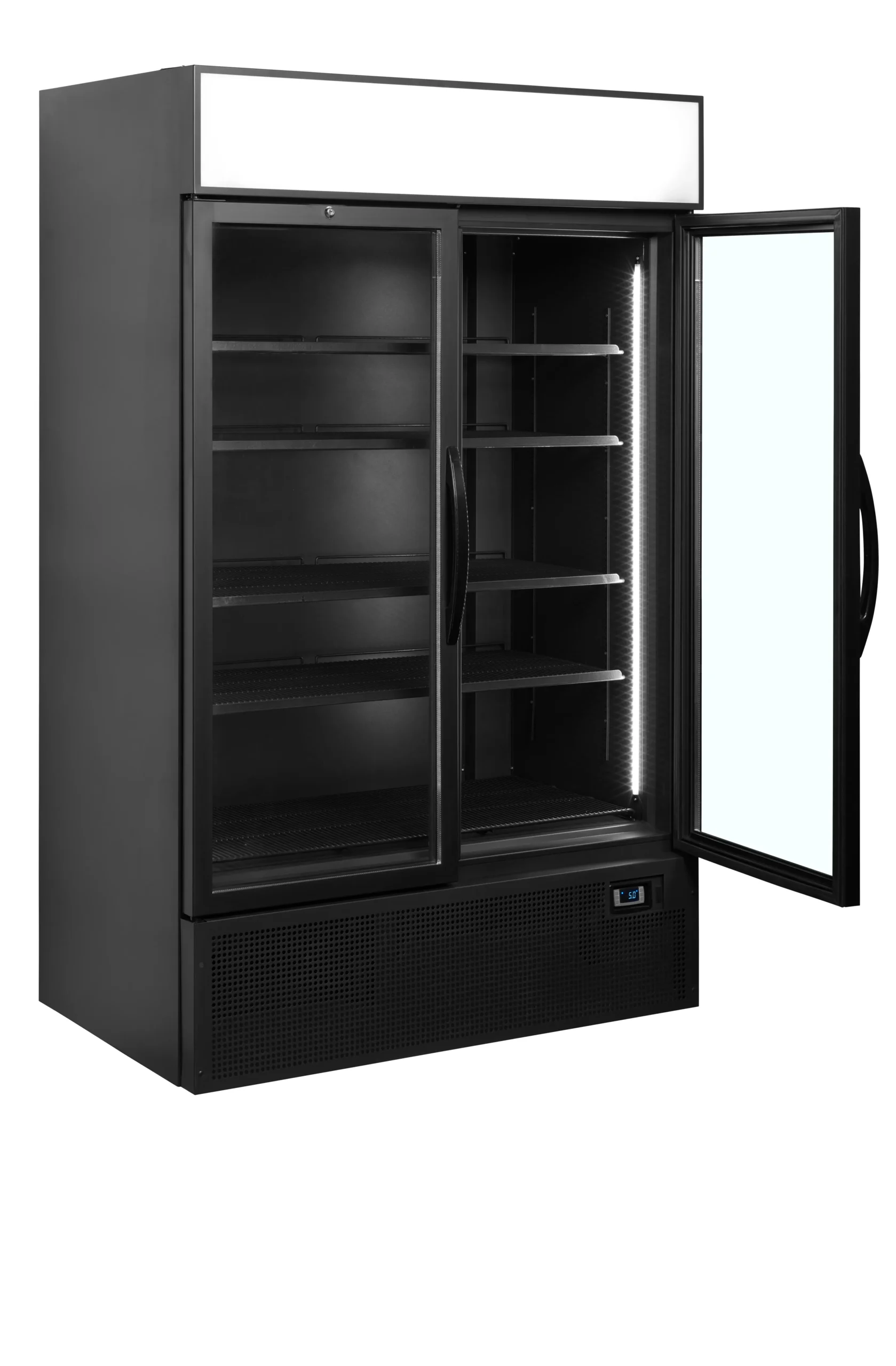 Chladiaca skriňa – 645 L – 2 dverová – čierna | TEFCOLD FSC1200H BLACK – Obrázok 3