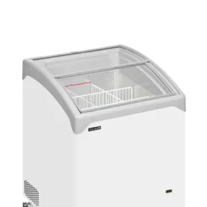 Truhlicová mraznička – presklené veko – 115 L | TEFCOLD NIC 101 SCEB