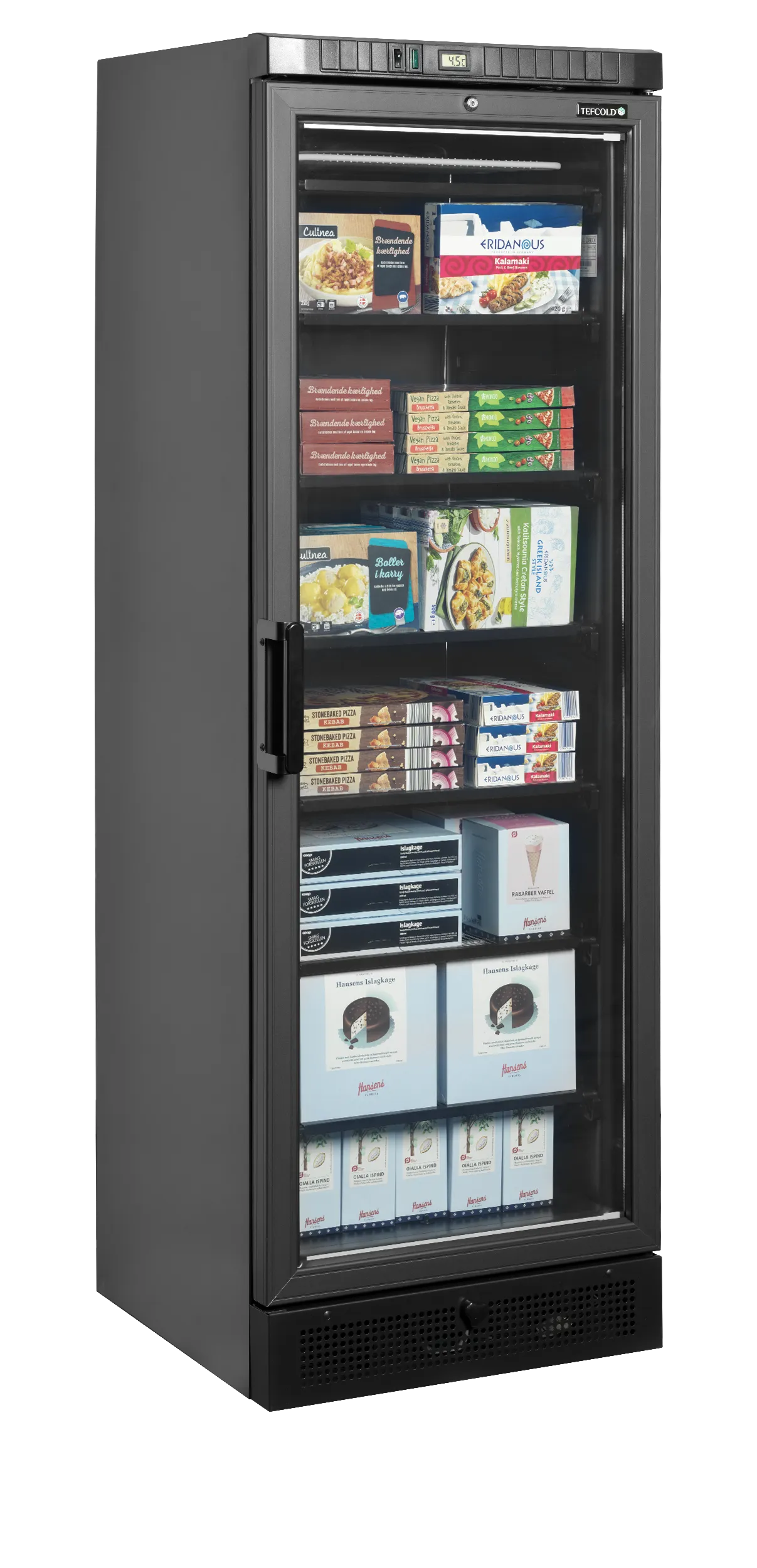 Mraziaca skriňa – presklené dvere – 270 L – čierna | TEFCOLD UFSC371G Black – Obrázok 4