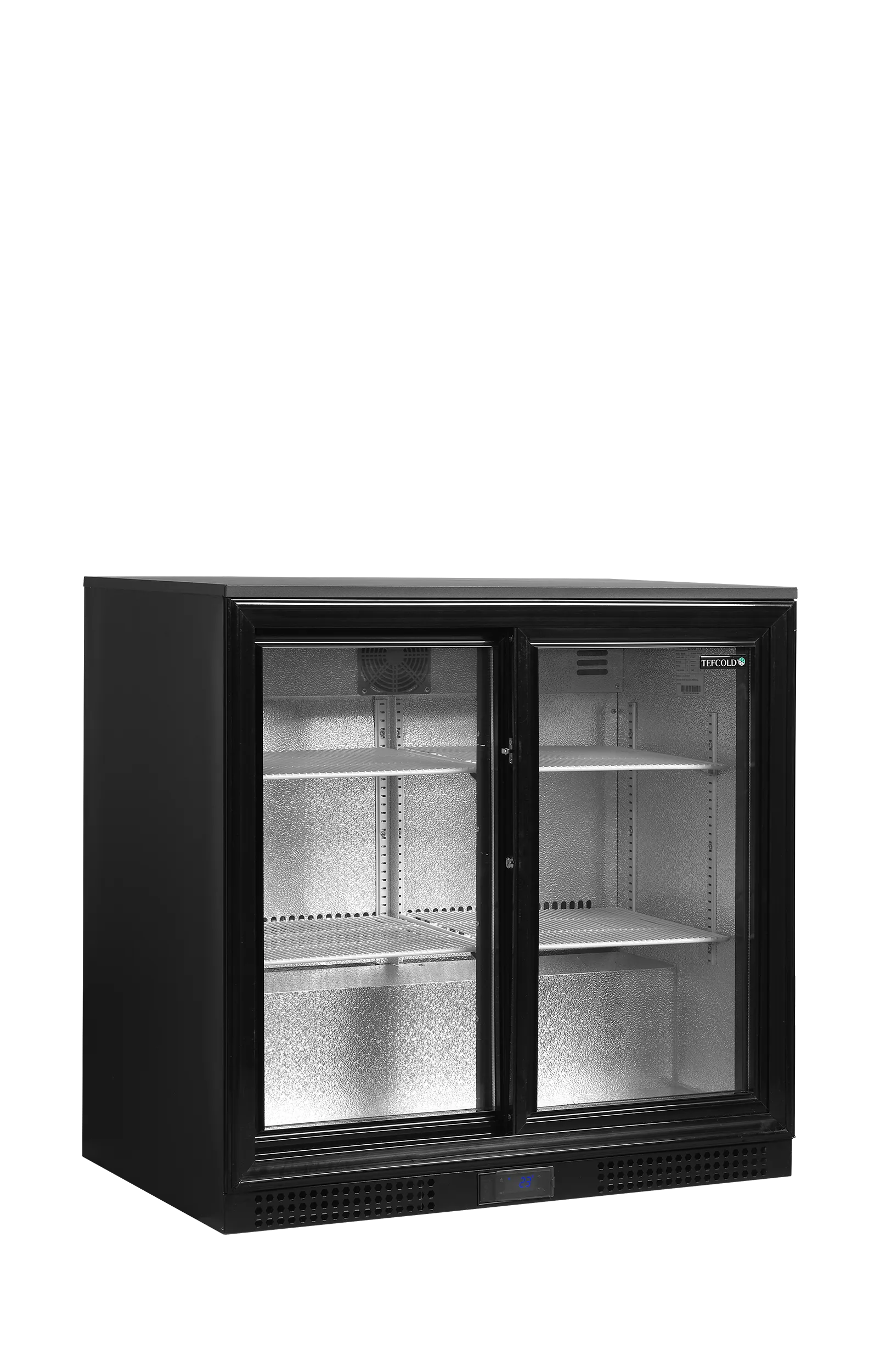 Mini chladnička – 2 – dvojdverová – 182 L – biele police | TEFCOLD DB201S – Obrázok 2