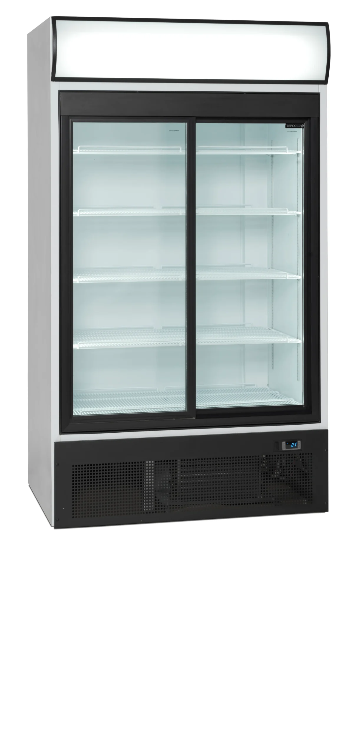 Chladiaca skriňa – presklené dvere – 710 L – biela | TEFCOLD FSC 1950 S – Obrázok 3