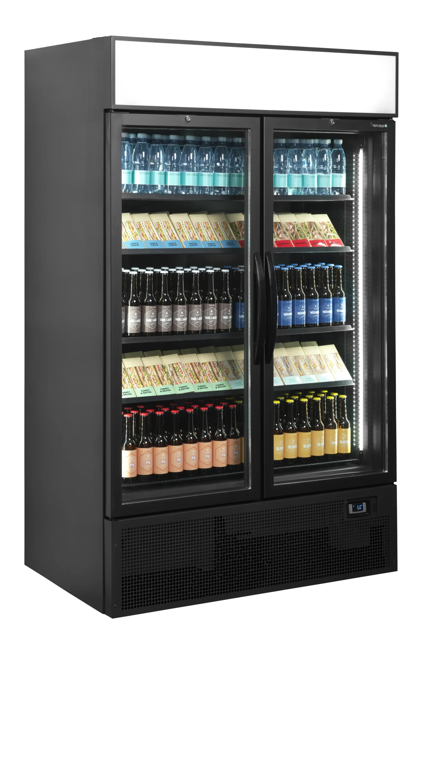 Chladiaca skriňa – 645 L – 2 dverová – čierna | TEFCOLD FSC1200H BLACK – Obrázok 5