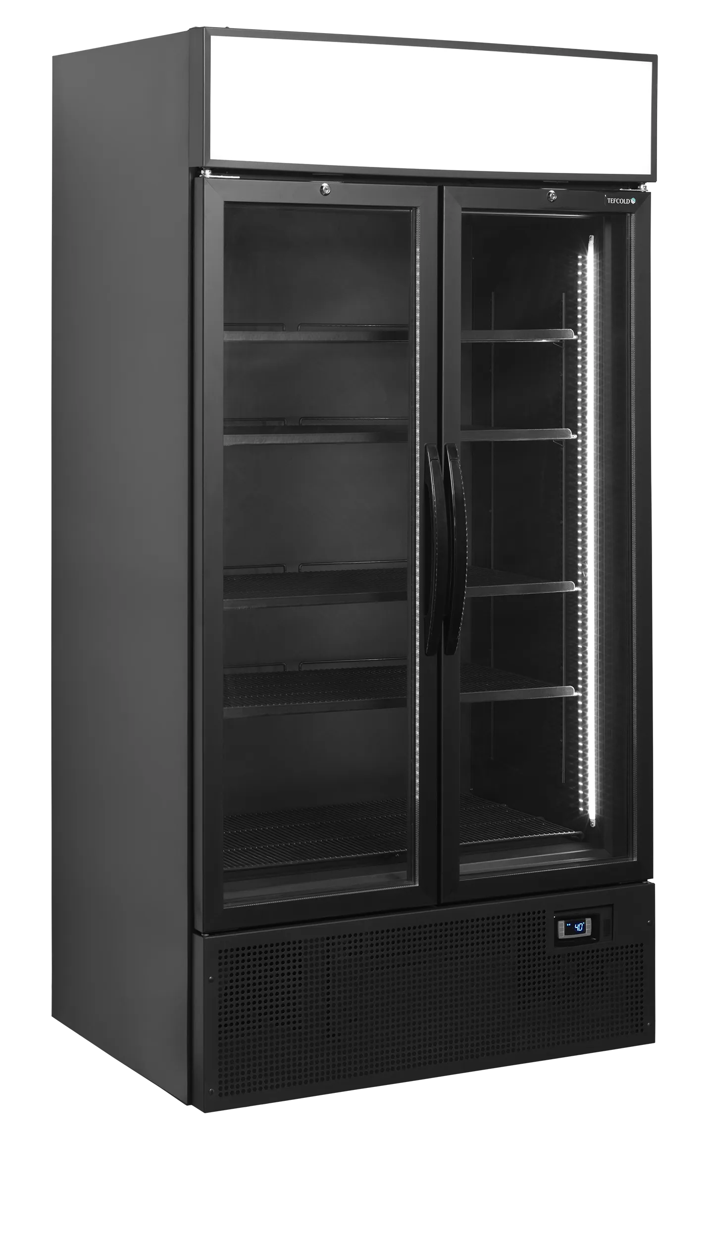 Chladiaca skriňa – 524 L – 2 – dverová – čierna | TEFCOLD FSC1000H BLACK