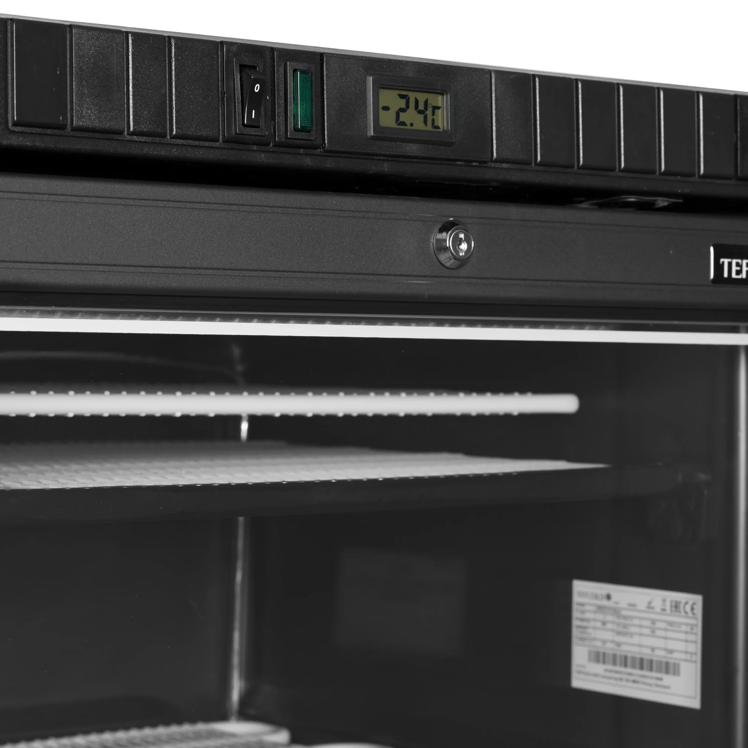 Mraziaca skriňa – presklené dvere – 270 L – čierna | TEFCOLD UFSC371G Black – Obrázok 5
