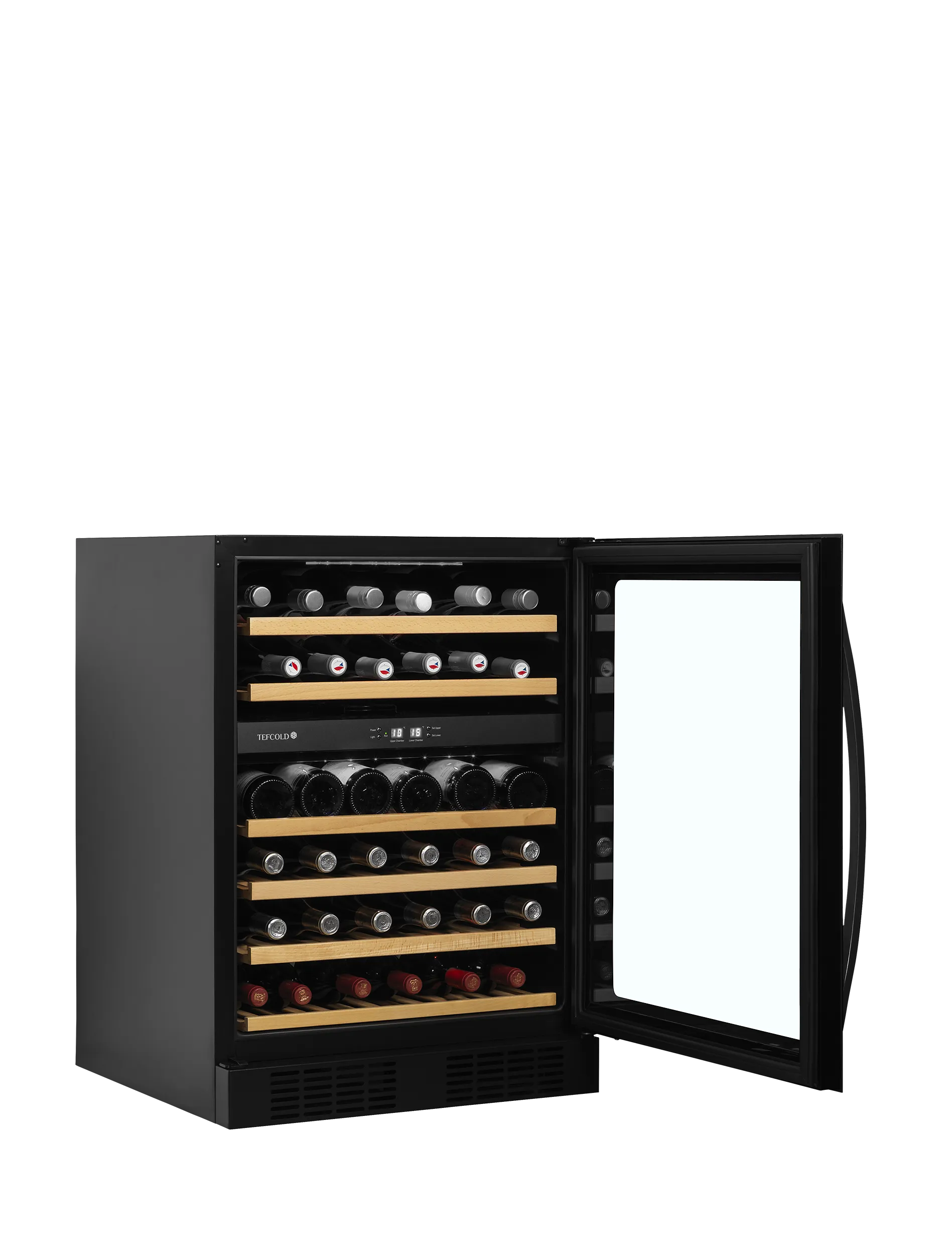 Vinotéka – 131 L/46 fliaš – celočierna | TEFCOLD TFW 200-2F – Obrázok 6