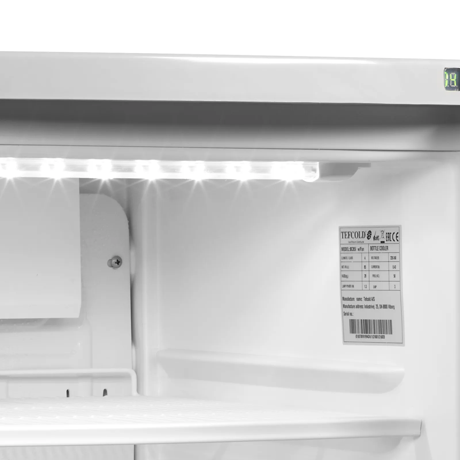 Podpultová chladnička – 85 L – biela | TEFCOLD BC 85 WF – Obrázok 6