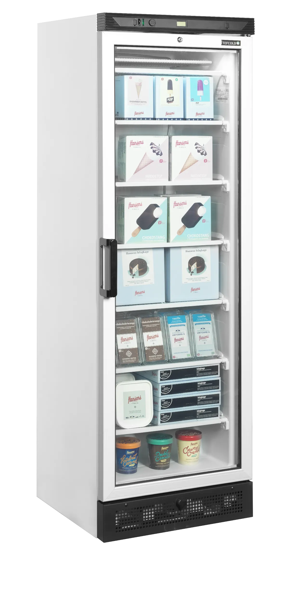 Mraziaca skriňa – presklené dvere – 270 L – biela | TEFCOLD UFFS371G – Obrázok 6