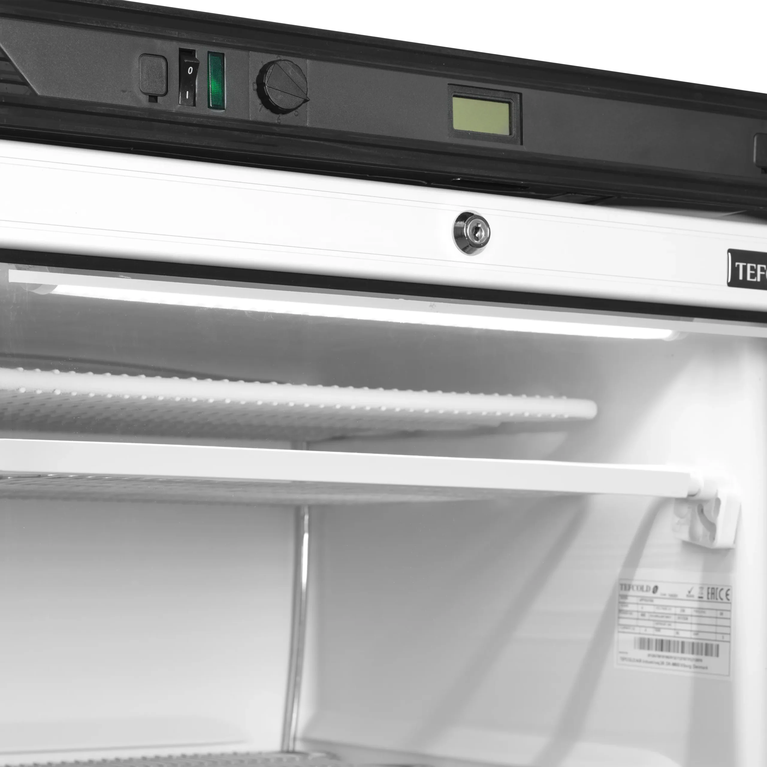 Mraziaca skriňa – presklené dvere – 270 L – biela | TEFCOLD UFFS371G – Obrázok 7