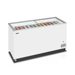 Truhlicová mraznička – presklené veko – 430 L | IC 501 SC Tefcold