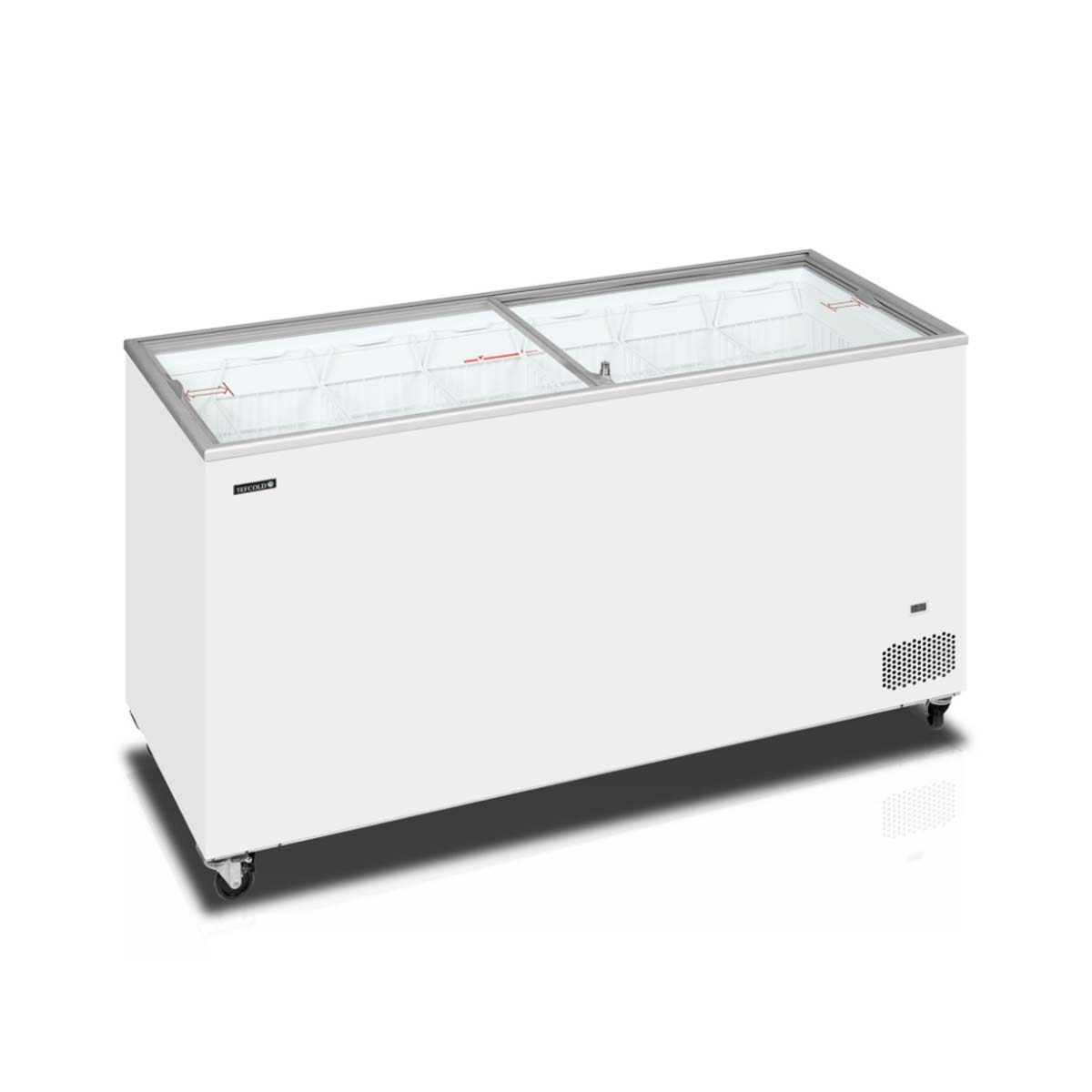 Truhlicová mraznička – presklené veko – 430 L | IC 501 SC Tefcold – Obrázok 3