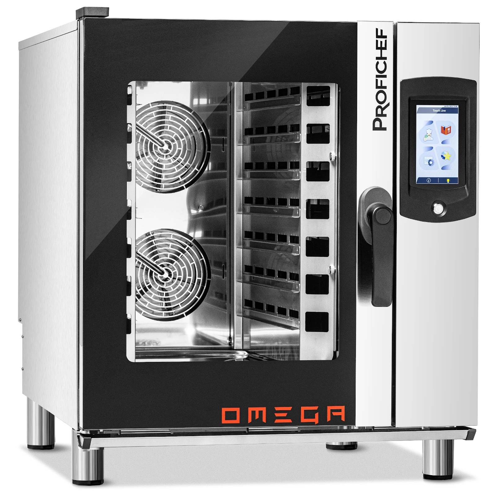 Elektrická konvekčno-parná pec Omega 7 GN 1/1, dotykový panel, 10,8 kW, 400 V | PROFICHEF PCO211007