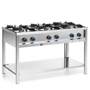 Plynový gastronomický sporák 6-horákový, 34,4 kW | FORGAST FG09456