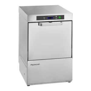Gastronomická umývačka skla SMART, elektronické ovládanie, dávkovač umývacieho prostriedku, kôš 40x40 cm, 2,89 kW, 230 V | PROFICHEF PCZ-04040