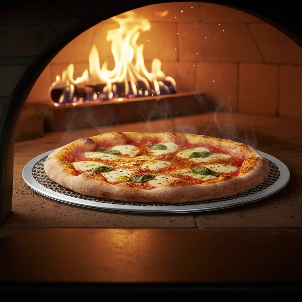 Hliníková sieťka na pizzu 36 cm | FORGAST FG02916 – Obrázok 3