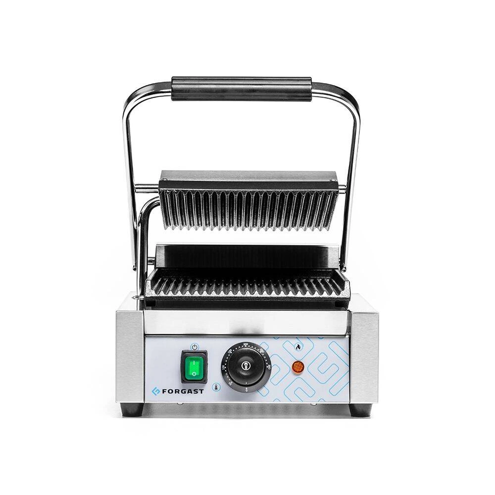 Jednoplátový kontaktný gril, rebrované platne, 1,8 kW | FORGAST FG09203 – Obrázok 2