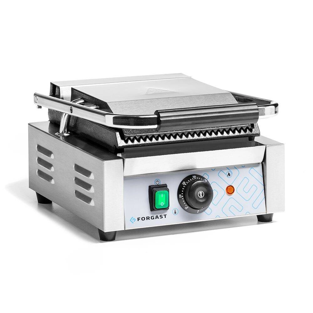 Jednoplátový kontaktný gril, rebrované platne, 1,8 kW | FORGAST FG09203 – Obrázok 3