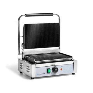 Kontaktný gril panini, vrúbkované platne, 2.2 kW | FORGAST FG09201
