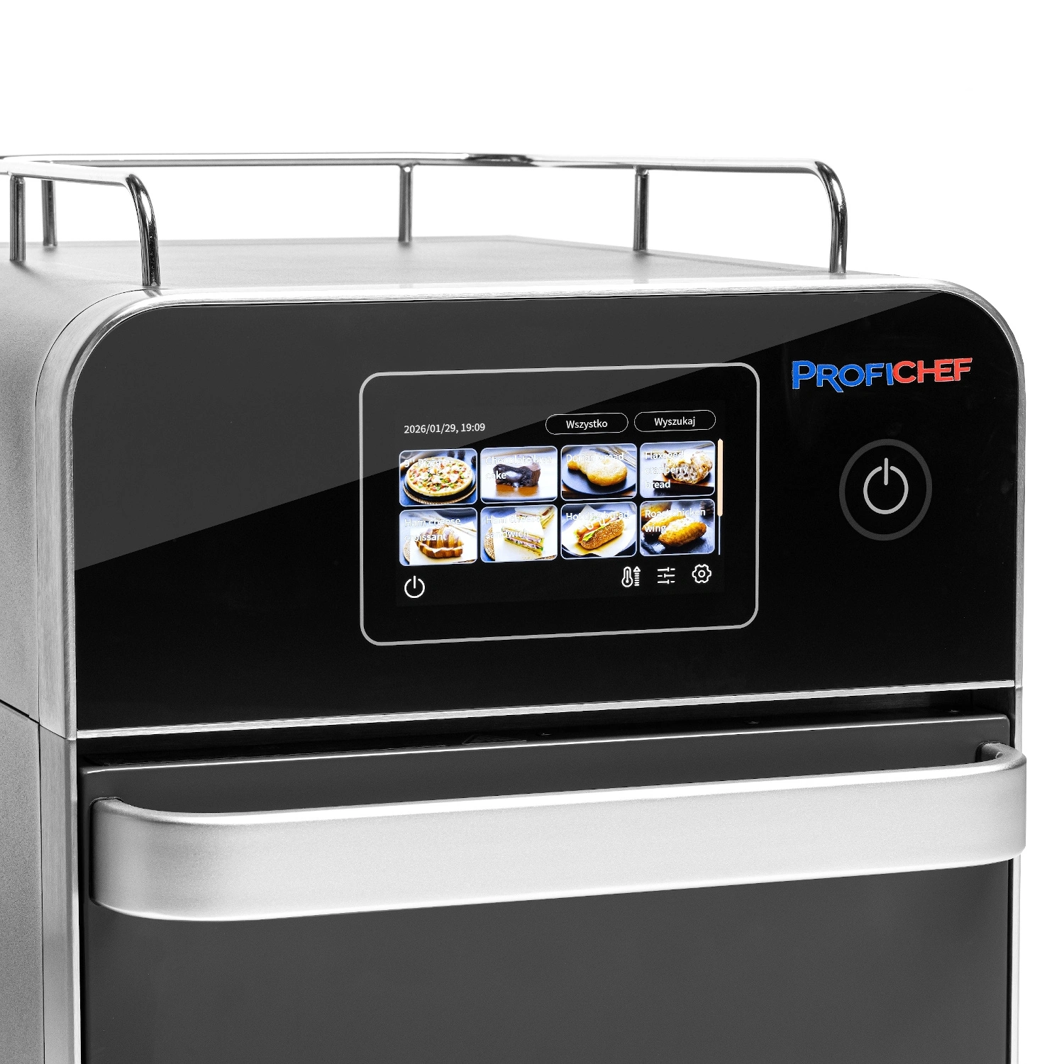 Konvekčno-mikrovlnná rúra s dotykovým displejom, 18 L, 230V/3,5 kW, čierna | PROFICHEF PC09918 – Obrázok 7