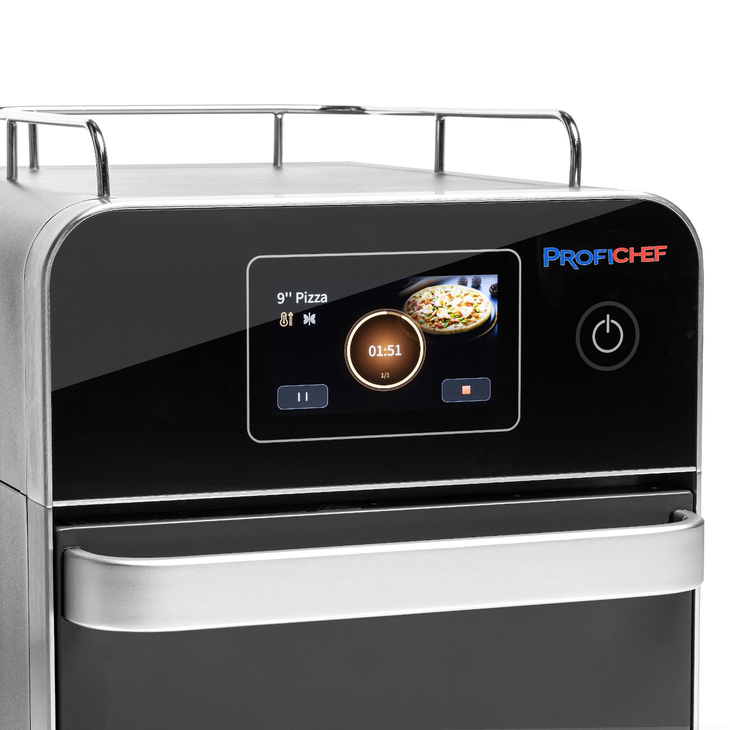 Konvekčno-mikrovlnná rúra s dotykovým displejom, 18 L, 230V/3,5 kW, čierna | PROFICHEF PC09918 – Obrázok 6