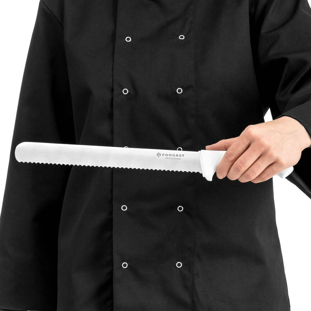 Kuchynský nôž HACCP biely 30 cm dlhý FORGAST FG01852 – Obrázok 2