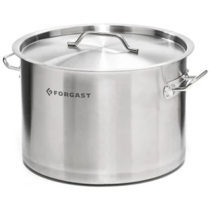 Nerezový stredný hrniec s pokrievkou, 12 l, priemer 30 cm | FORGAST FG02012