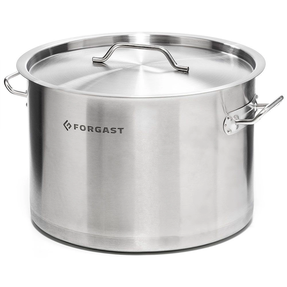 Nerezový stredný hrniec s pokrievkou, 12 l, priemer 30 cm | FORGAST FG02012