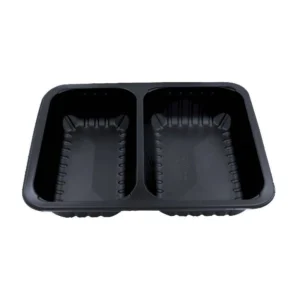 Obedové nádoby na jedlo so sebou 2-komorové 22,7x17,8x5 cm - 320 ks | GULLIN MAPCOR2C22750DC