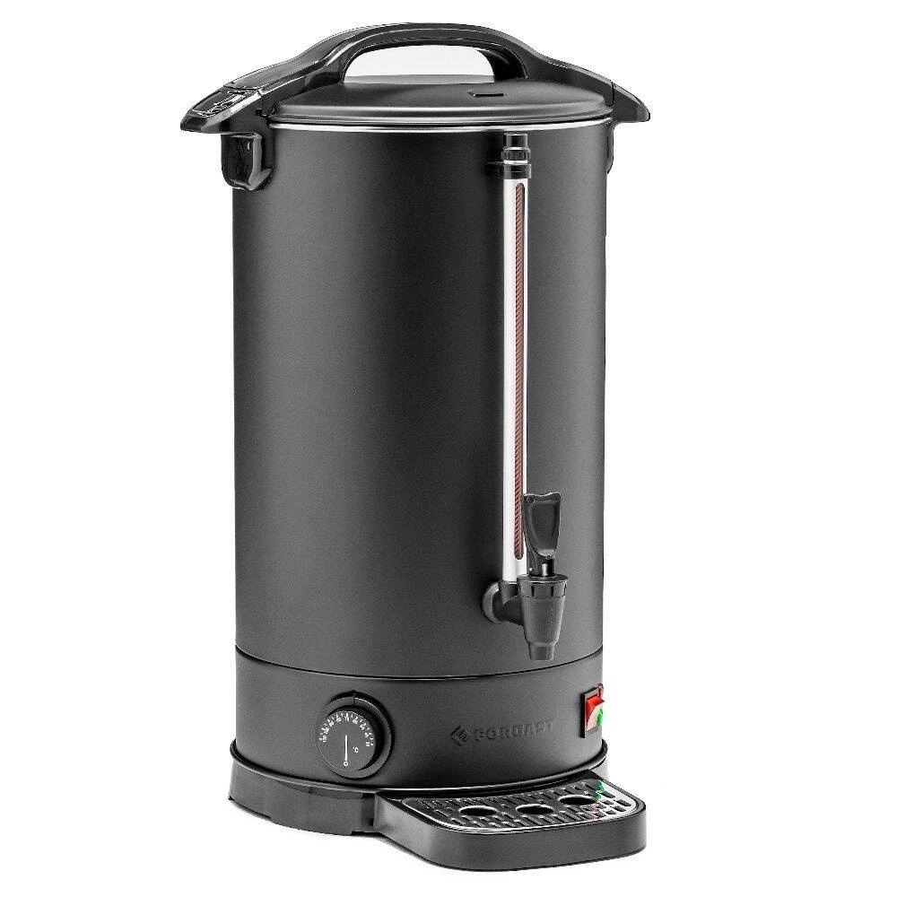 Ohrievač vody 17,5 l s odkvapkávacou táckou, čierny, dvojplášťový | FORGAST FG05561