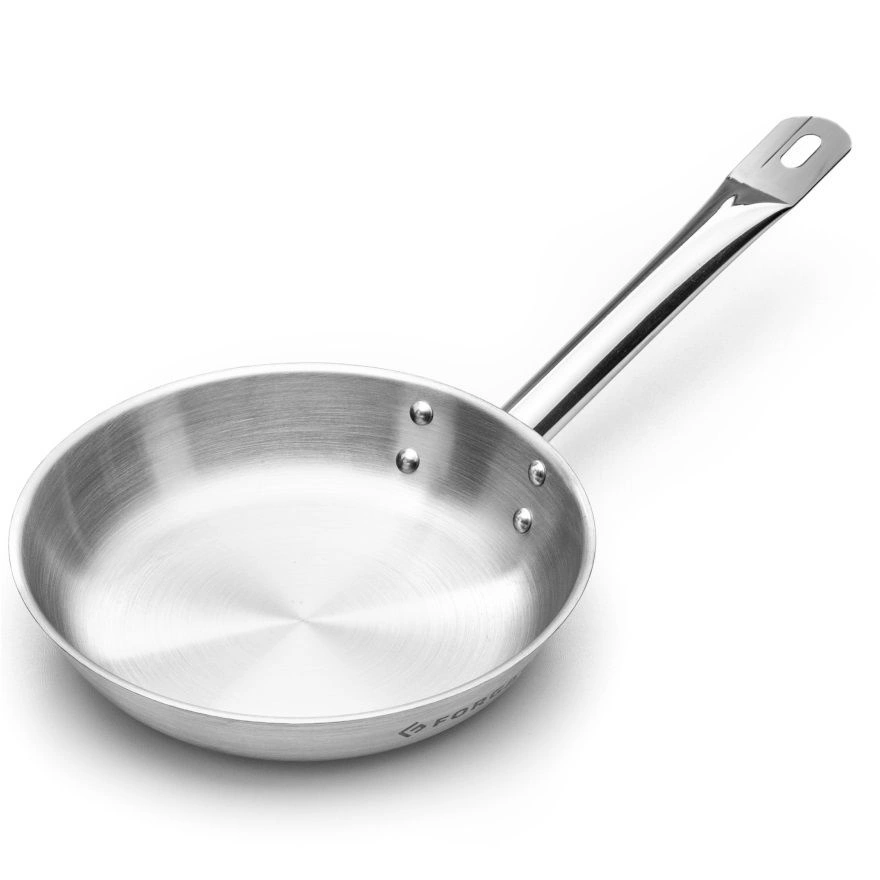 Satinovaná oceľová panvica s priemerom 28 cm | FORGAST FG02302 – Obrázok 4