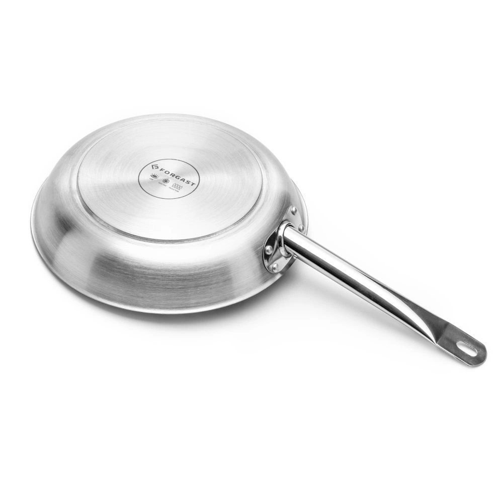 Satinovaná oceľová panvica s priemerom 28 cm | FORGAST FG02302 – Obrázok 2