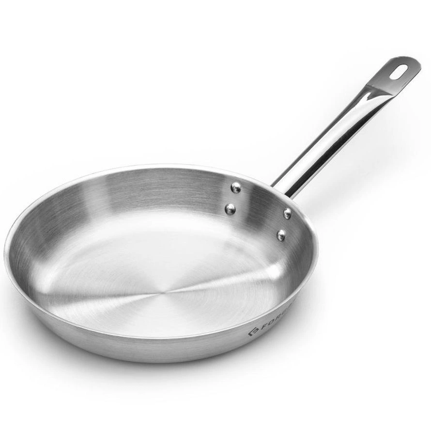 Satinovaná oceľová panvica s priemerom 32 cm FORGAST FG02304 – Obrázok 5