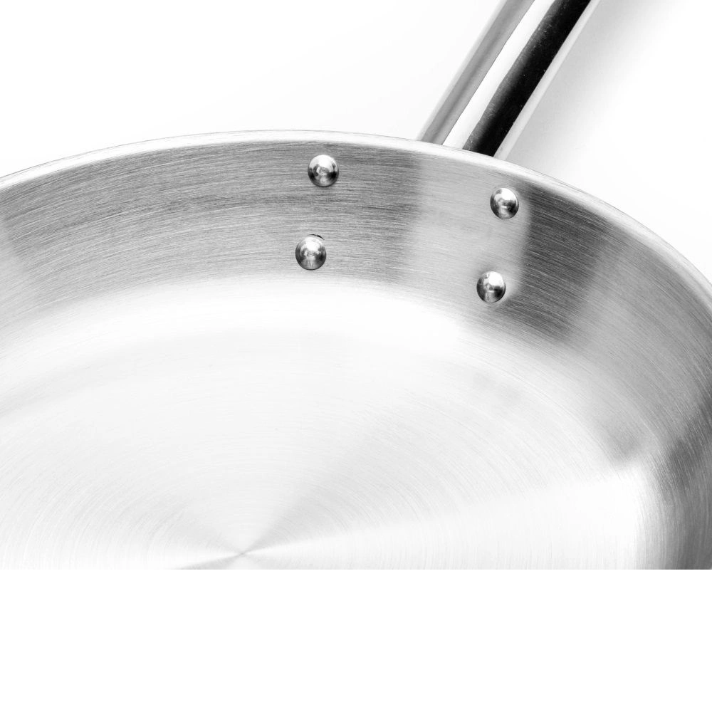 Satinovaná oceľová panvica s priemerom 32 cm FORGAST FG02304 – Obrázok 2