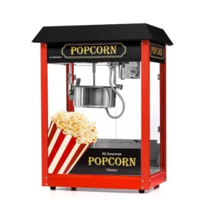 Stroj na výrobu popcornu s čiernou strieškou | FORGAST FG09303