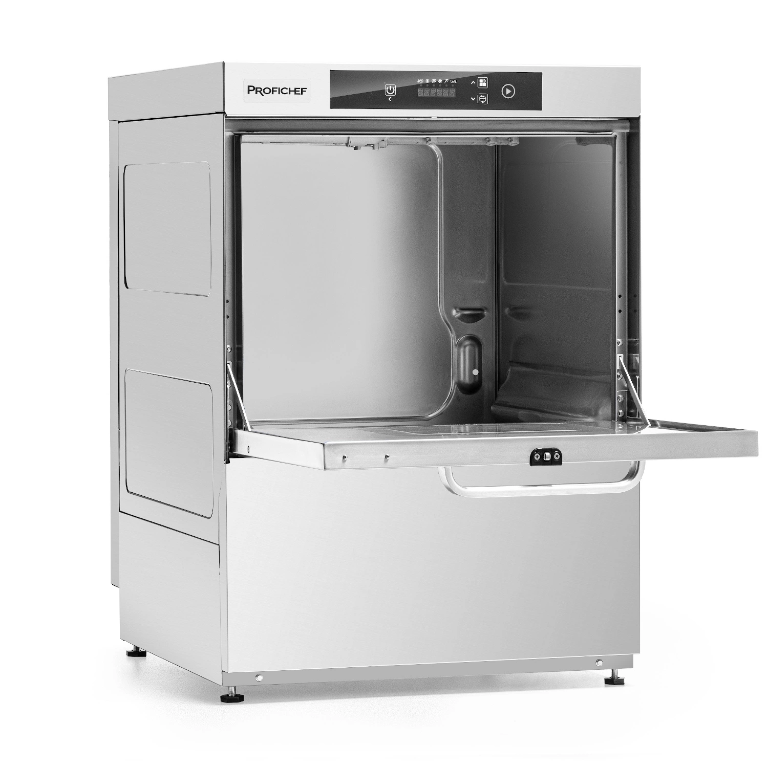 Univerzálna gastronomická umývačka riadu SMART s elektronickým ovládaním, odtokové čerpadlo, dávkovač čistiaceho prostriedku, 5,05 kW, 400 V | PROFICHEF PCZ-04053 – Obrázok 7