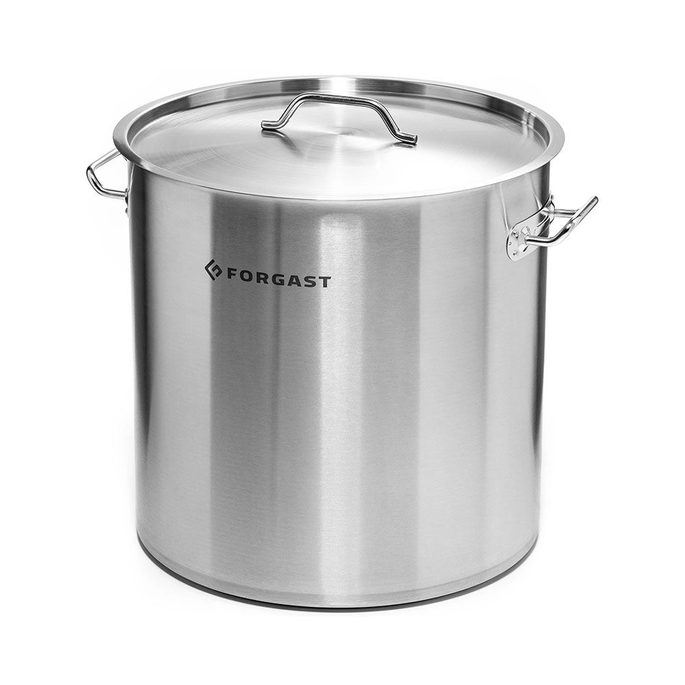 Vysoký hrniec z nehrdzavejúcej ocele s pokrievkou, 21 l, priemer 30 cm | FORGAST FG02021
