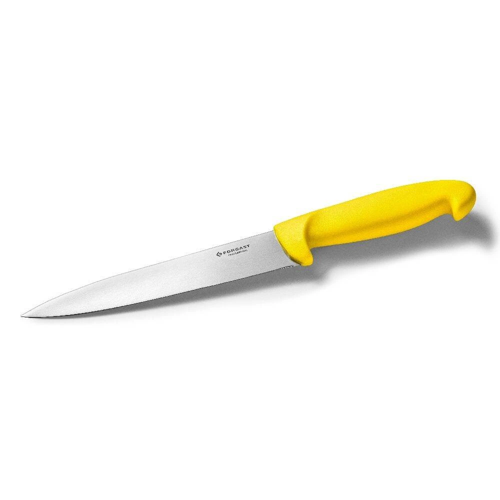Žltý kuchynský nôž HACCP s dĺžkou 18 cm FORGAST FG01845 – Obrázok 3