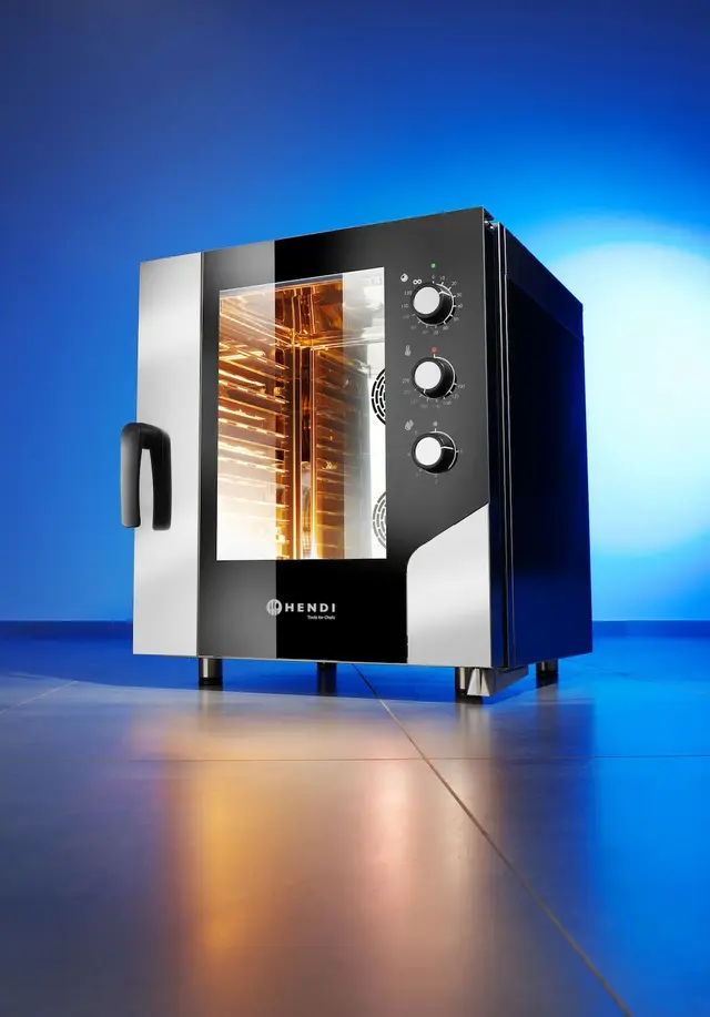 Konvektomat 6x GN 1/1, elektrické, elektromechanické ovládanie, HENDI, 400V/10400W, 730x784x(H)850mm