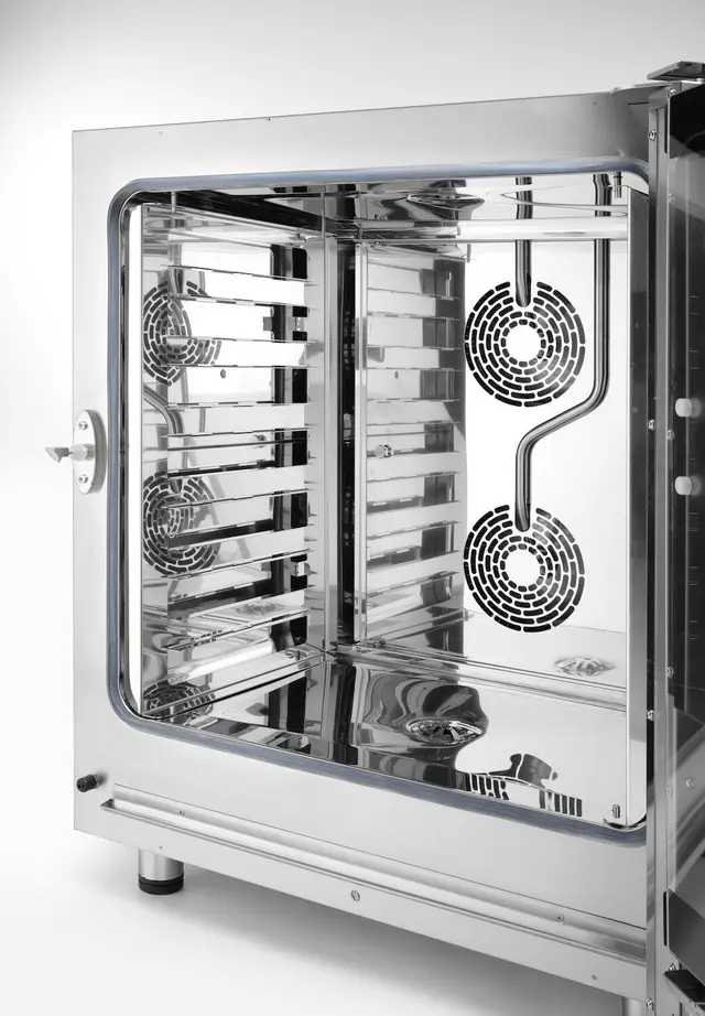 Konvektomat 6x GN 1/1, elektrické, elektromechanické ovládanie, HENDI, 400V/10400W, 730x784x(H)850mm – Obrázok 5