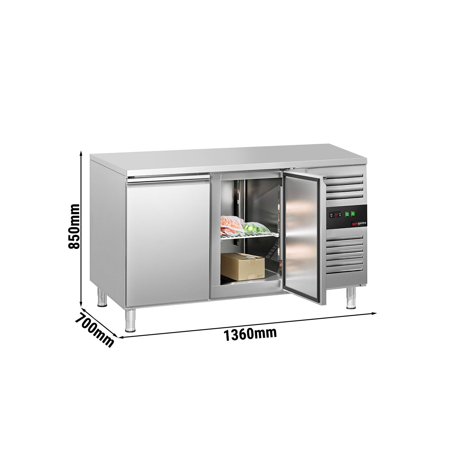 ECO mraznička – 1360 x 700 mm – s 2 dverami – Obrázok 5