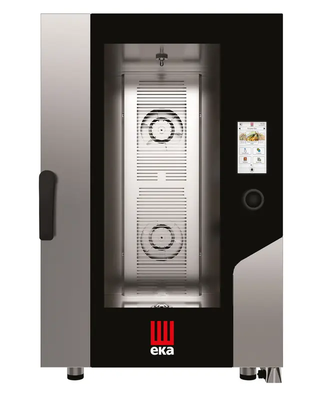 Konvektomat GASTRO s dotykovou obrazovkou 11 x GN 1/1 Elektrická s kotlom, dotykovou obrazovkou, systémom prania a sondou, Tecnoeka, 400V/19000W, 730x849x(H)1130mm