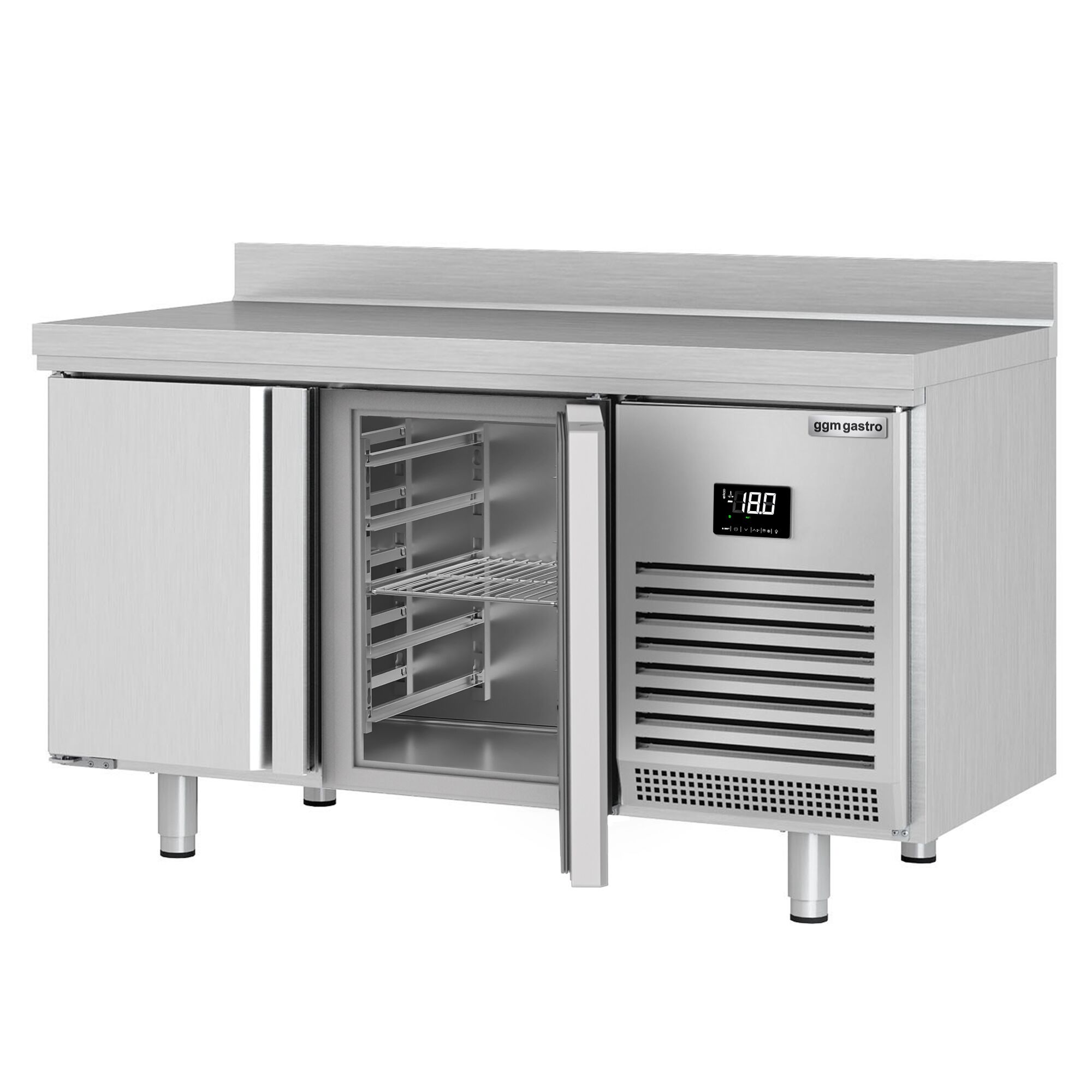 Mraziaci pult Premium PLUS - 1468x600mm - s 2 dverami - so zvýšeným okrajom – Obrázok 2