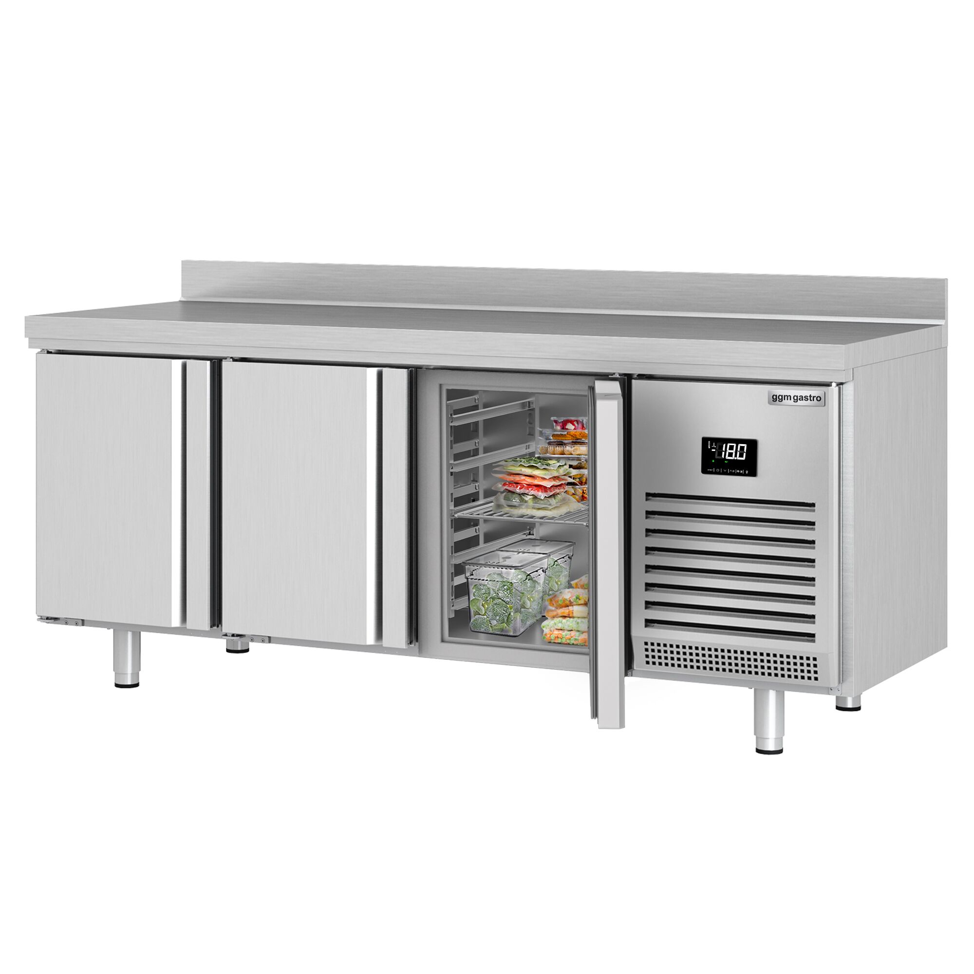 Mraziaci pult Premium PLUS - 1960x700mm - s 3 dverami - so zvýšeným okrajom – Obrázok 3