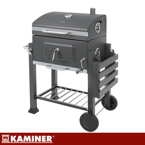 Záhradný gril s krytom 114x67x120cm Kaminer – Obrázok 3