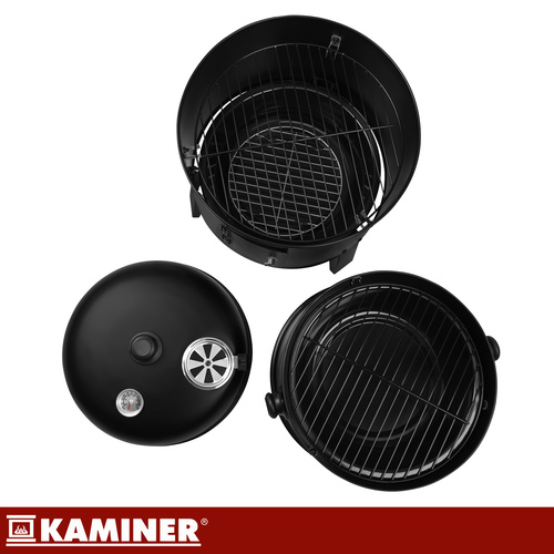 Záhradný gril s krytom 44x80x42cm Kaminer – Obrázok 10
