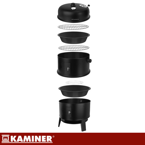 Záhradný gril s krytom 44x80x42cm Kaminer – Obrázok 6