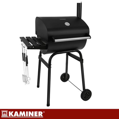 Záhradný gril s krytom 82x51x117cm Kaminer – Obrázok 5